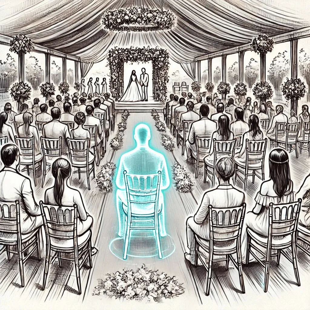 Holographic wedding guest