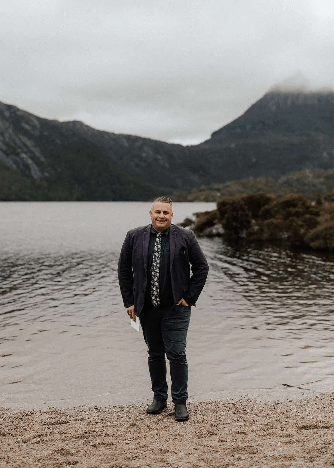 Josh Withers, Tasmanian celebrant for a Cradle Mountain wedding ⌘