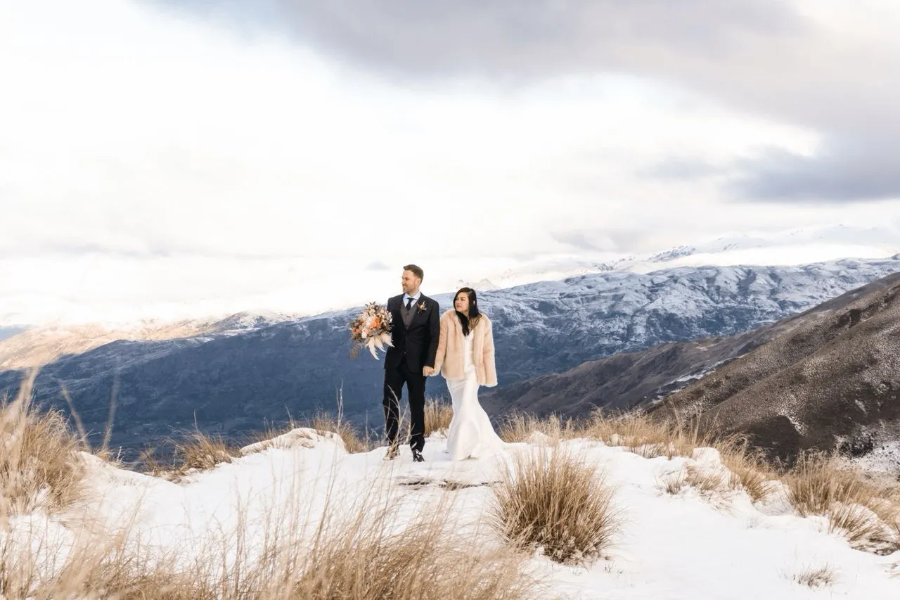 Coromandel Peak snow elopement with The Elopement Collective ⌘