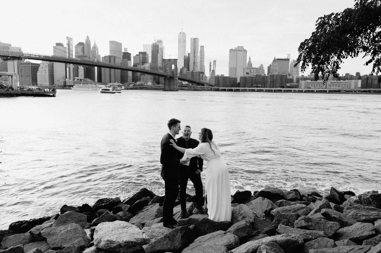 Josh Withers wedding celebrant in New York City for Ollie and Juliet, photographed by Bulb Creative with The Elopement Collective ⌘