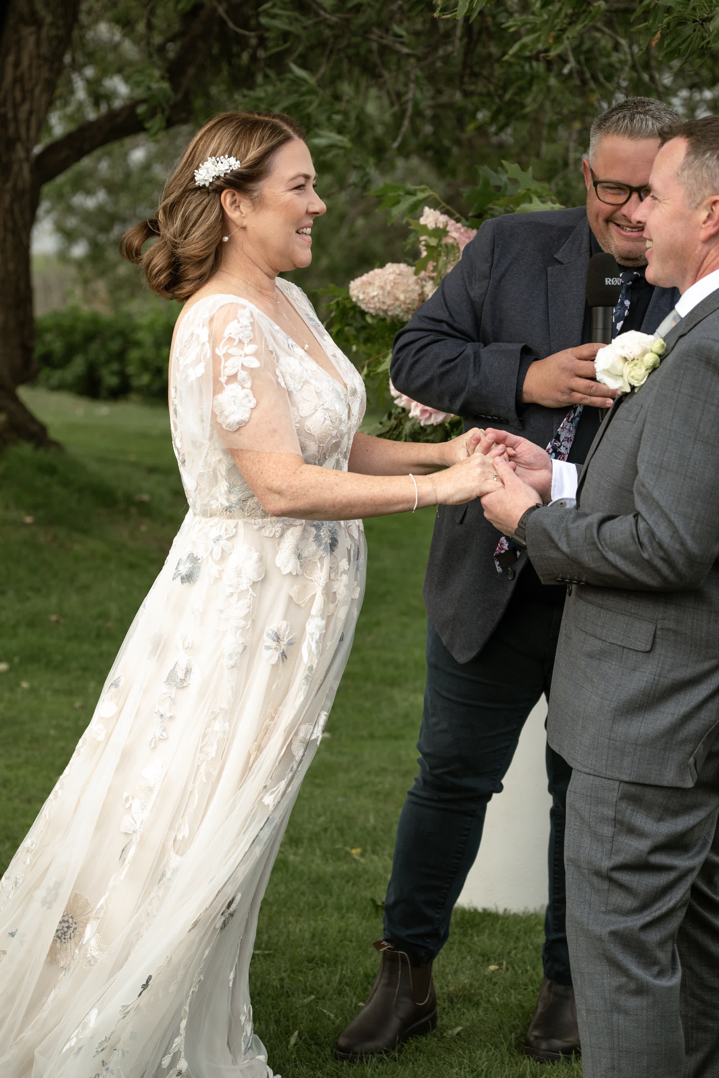 Steve and Bec at Derwent Estate Wines Wedding
