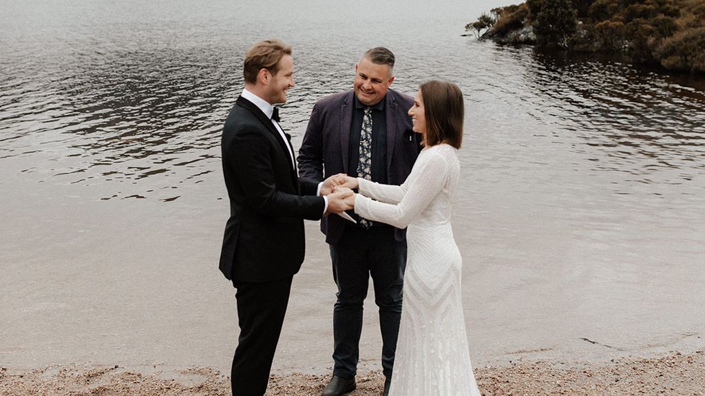 Cradle Mountain wedding celebrant Josh Withers